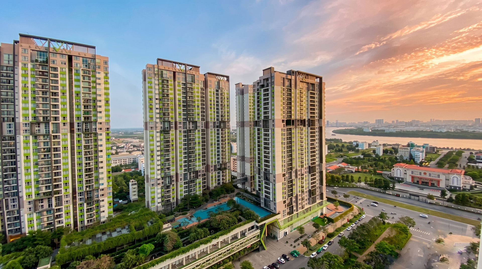 Tiện ích Feliz en Vista của CapitaLand tại Thạnh Mỹ Lợi kết hợp hồ bơi, khu vận động và không gian thư giãn, mang trải nghiệm nghỉ dưỡng về nhà.
