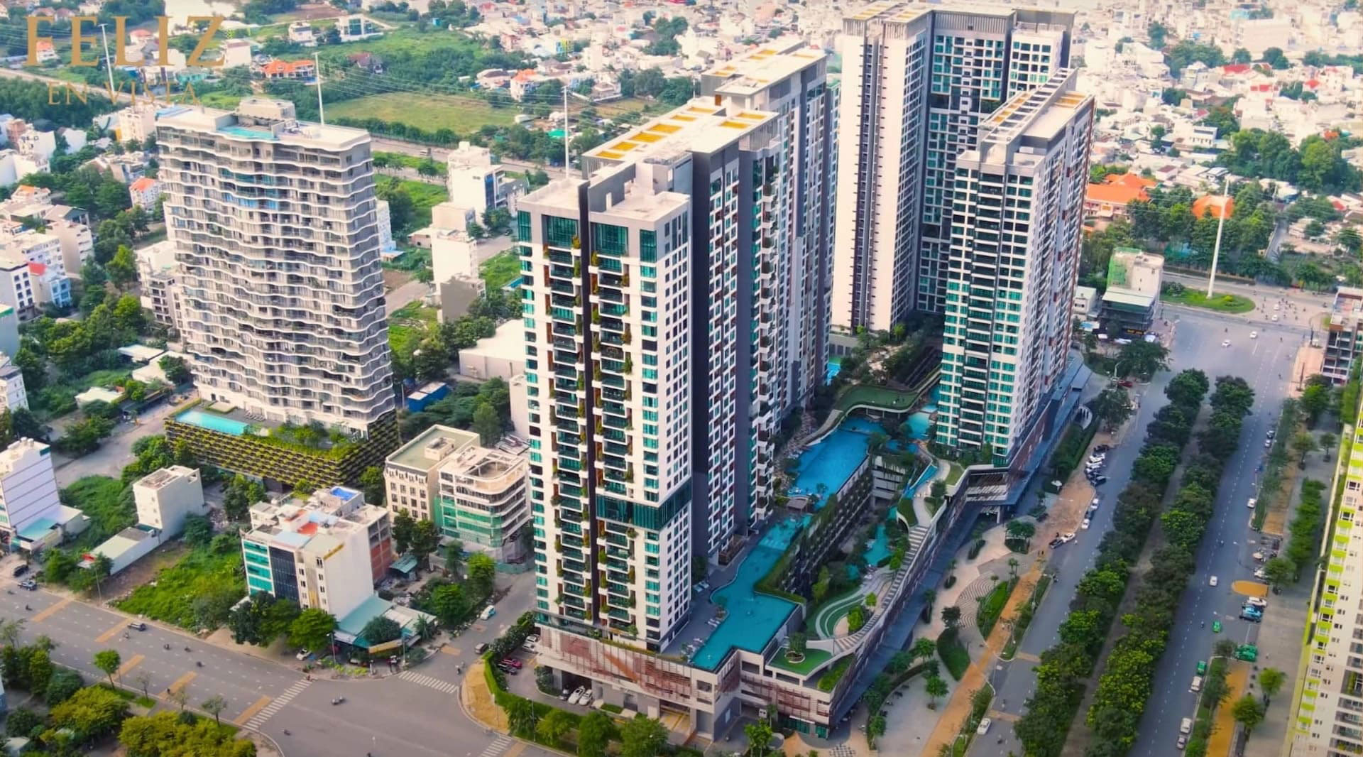 Feliz en Vista của CapitaLand tọa lạc tại Thạnh Mỹ Lợi, kết nối thuận tiện đến Thủ Thiêm và trung tâm TP.HCM, đáp ứng nhịp sống hiện đại của cư dân.